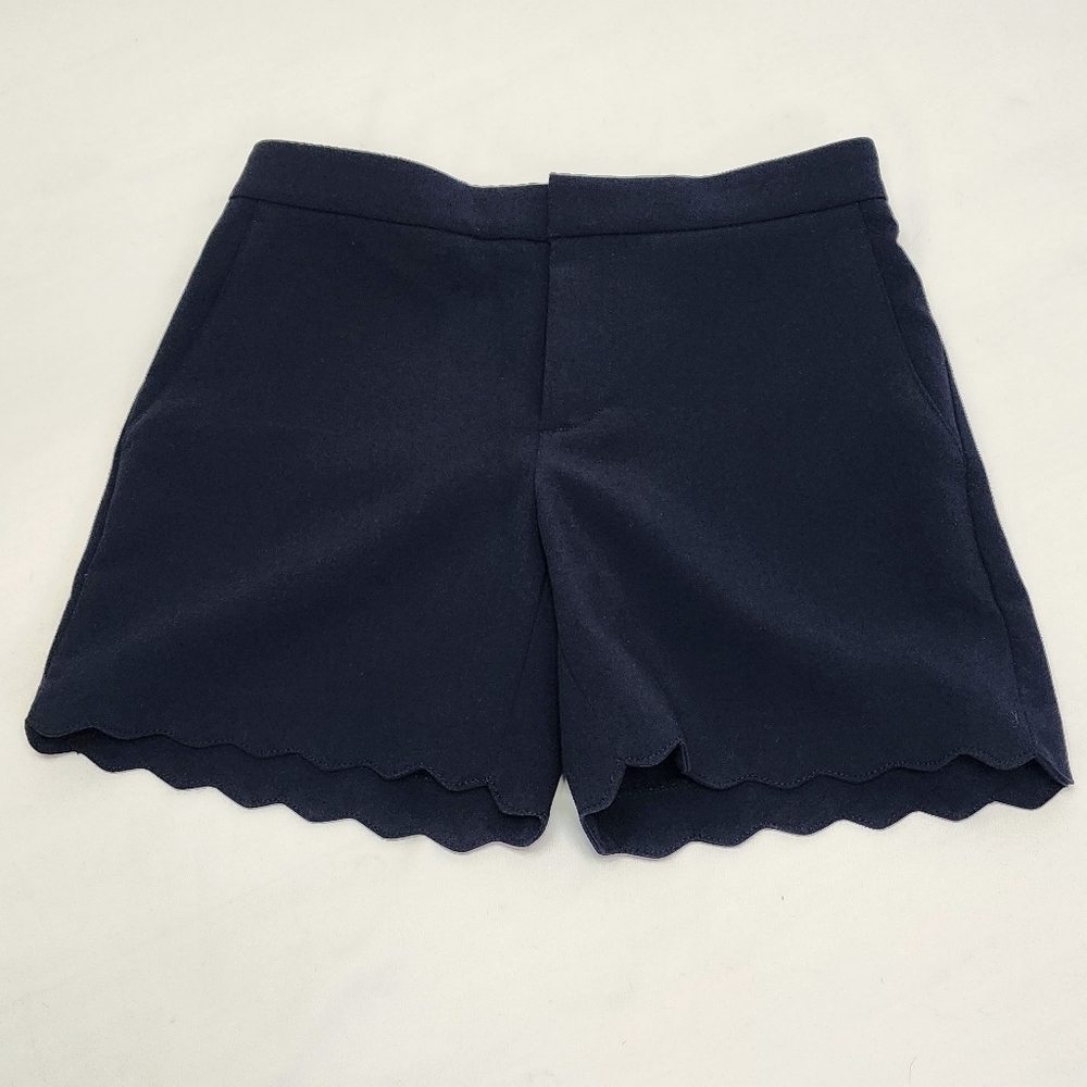 Banana Republic Navy Blue Scalloped Shorts